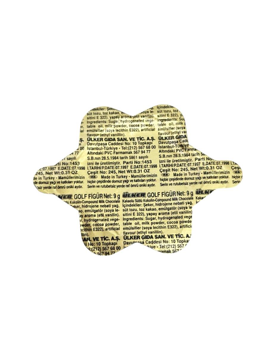 1990'lar Ülker İstiridye Figürlü Çikolata AOB4478 (N) - 2