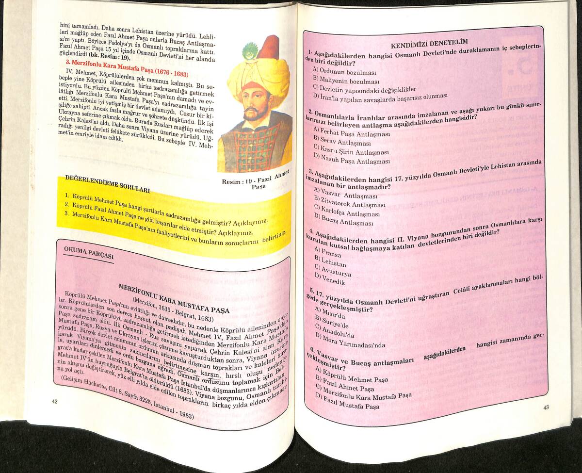 1990's 7.Sınıf Milli Tarih Ders Kitabı NDR99960 - 2