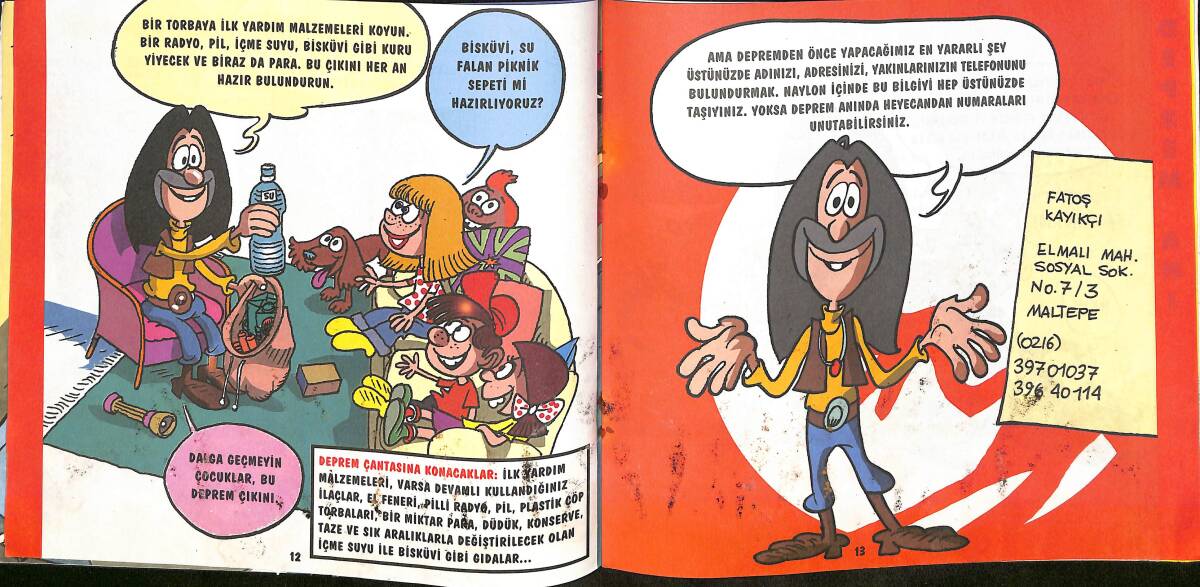 1990's Açev Yayınları - Depreme Barış İle Hazırlanıyoruz NDR101914 - 2