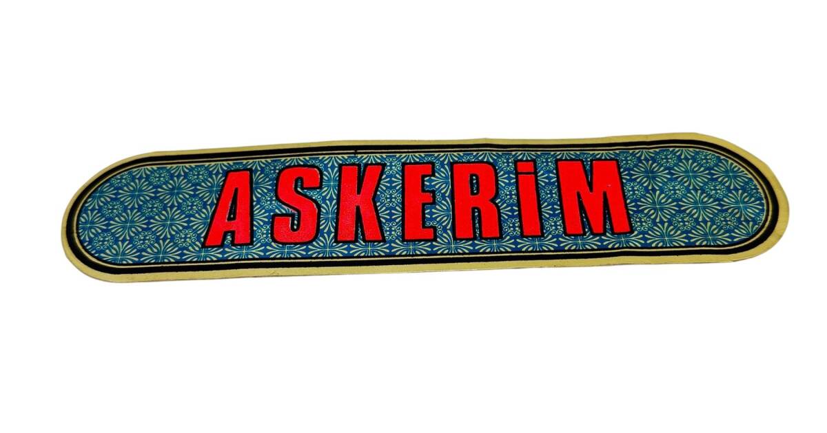 1990's Araba Arkası Askerim Yazı Sticker AKS1846 - 1