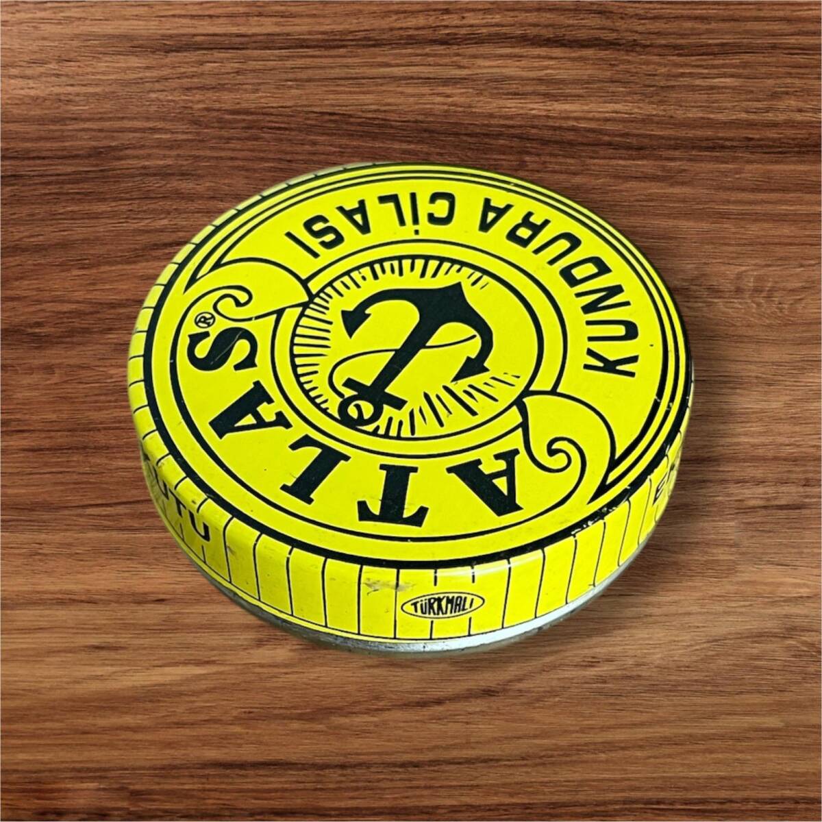 1990s Atlas Kundura Cilası Teneke Kutu AOB5442 - 2