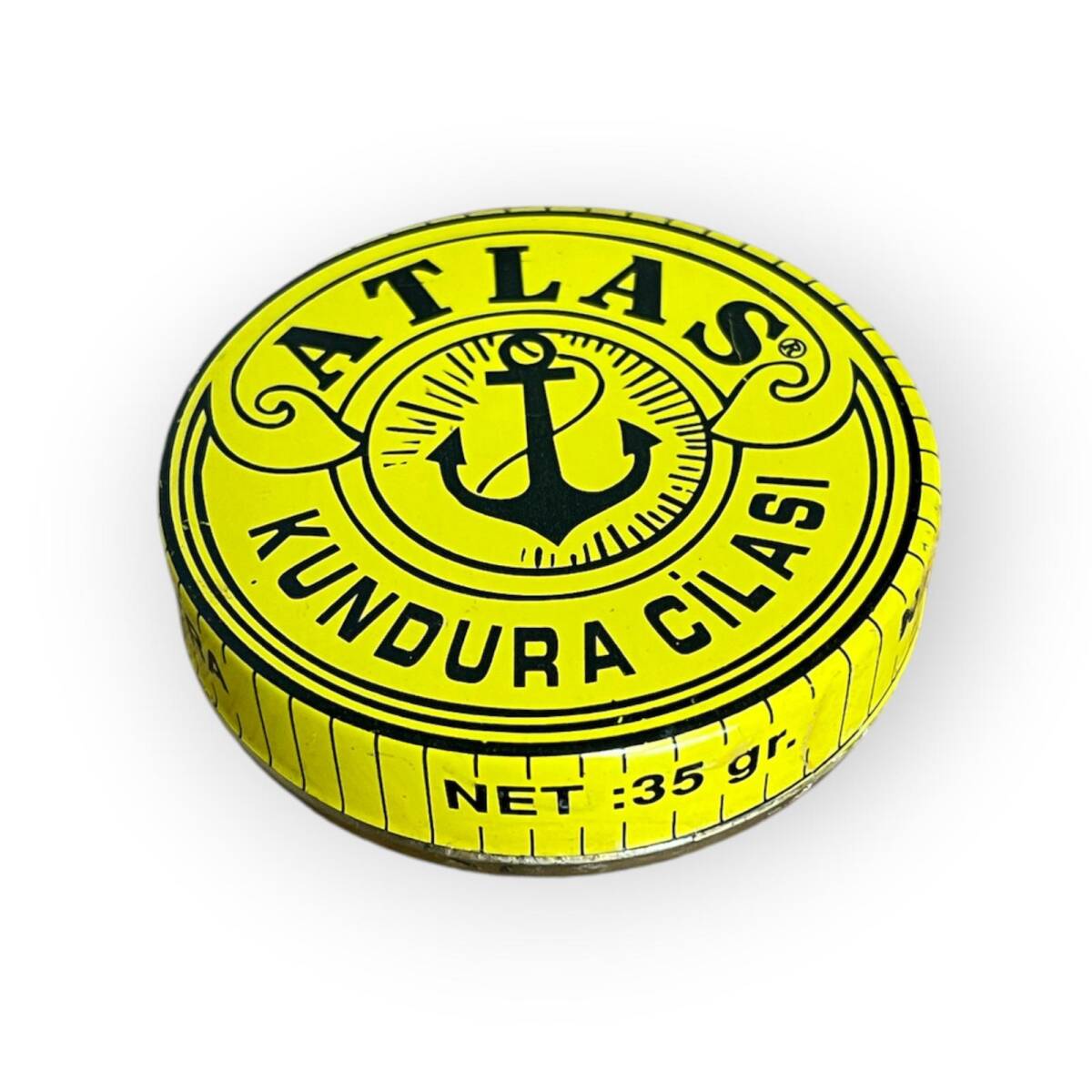 1990s Atlas Kundura Cilası Teneke Kutu AOB5442 - 1