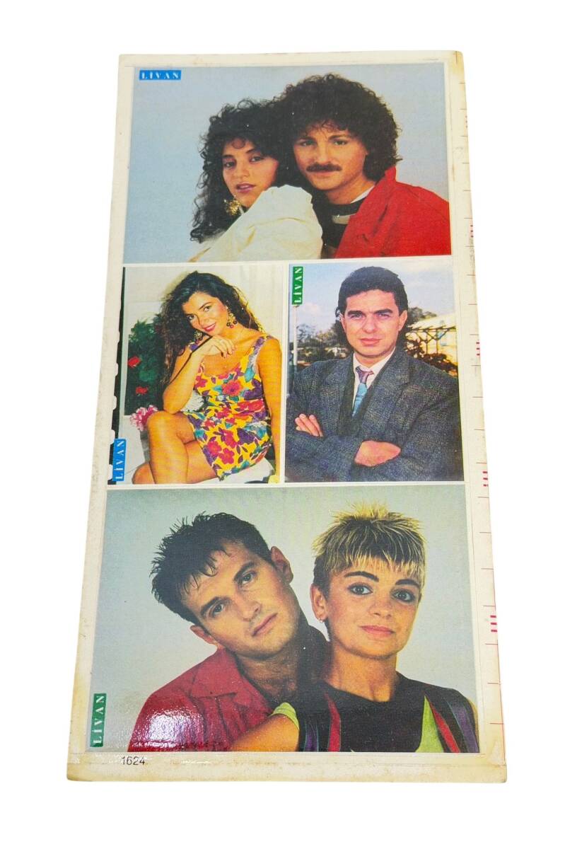 1990's Aylin Livaneli-Yaşar Alptekin 4'lü Sticker Çıkartma AKS2032 - 1
