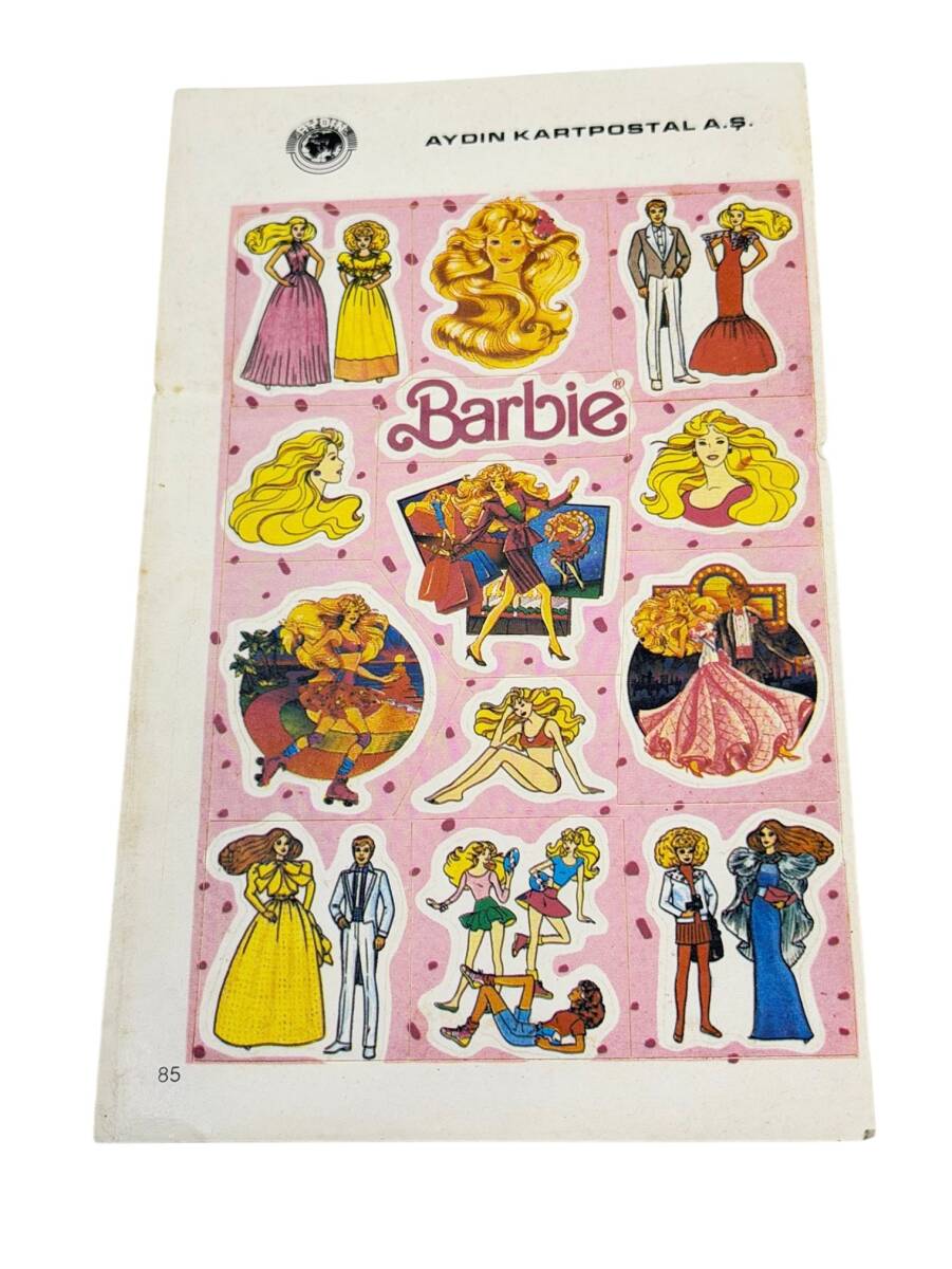1990's Barbie 12'li Sticker Çıkartma AKS2112 - 1