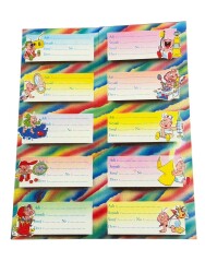 1990's Bebek Figürlü Okul Etiketi Sticker AKS2135 - Gökçekoleksiyon