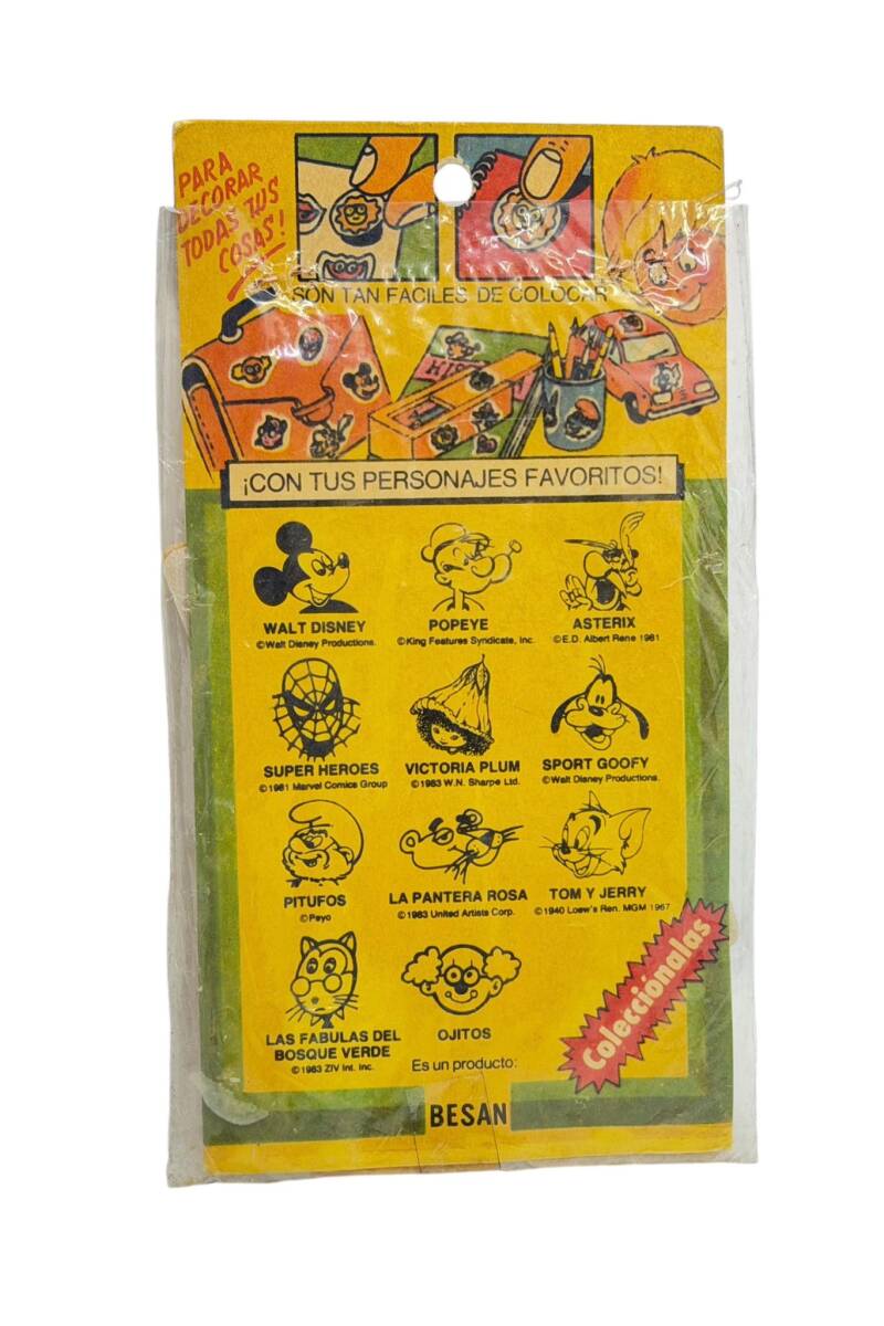 1990's Besan Cips Kabartma Stickerları AOB5206 - 2