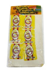 1990's Besan Sarı-Kırmızı Cips Kabartma Stickerları AOB5286 - Gökçekoleksiyon