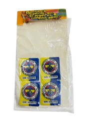 1990's Besan Sarı-Lacivert Cips Kabartma Stickerları AOB5287 - 3