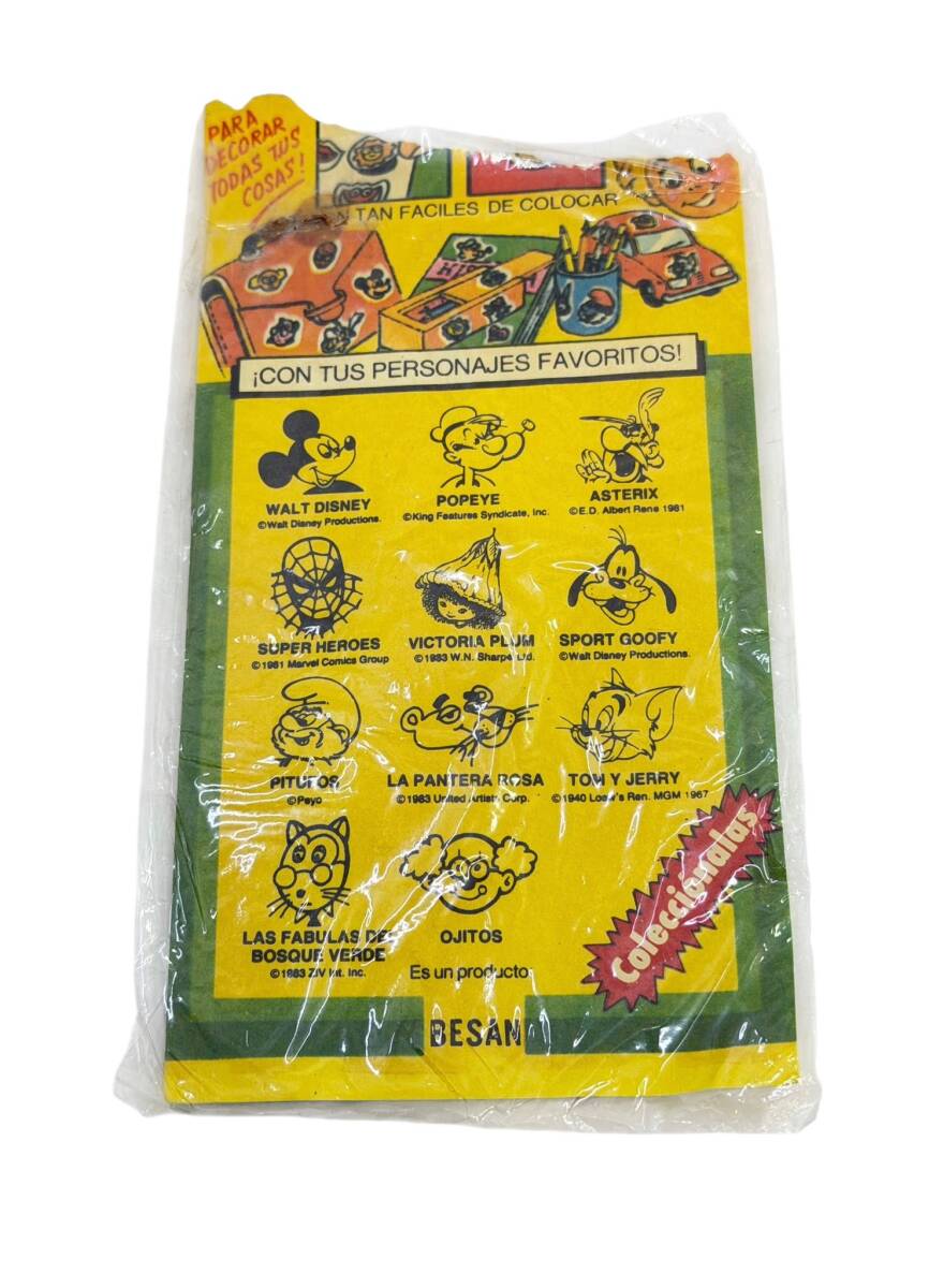 1990's Besan Sarı-Lacivert Cips Kabartma Stickerları AOB5288 - 2