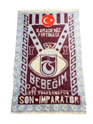 1990's Bordo-Mavi Naylon Taraftar Bayrağı - Karadeniz Fırtınası AKS2201 - 3