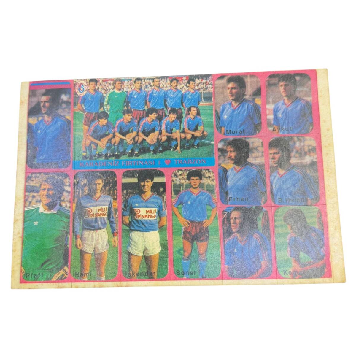 1990's Bordo-Mavi Oyuncu Kadrosu Sticker Çıkartma AKS1976 - 1