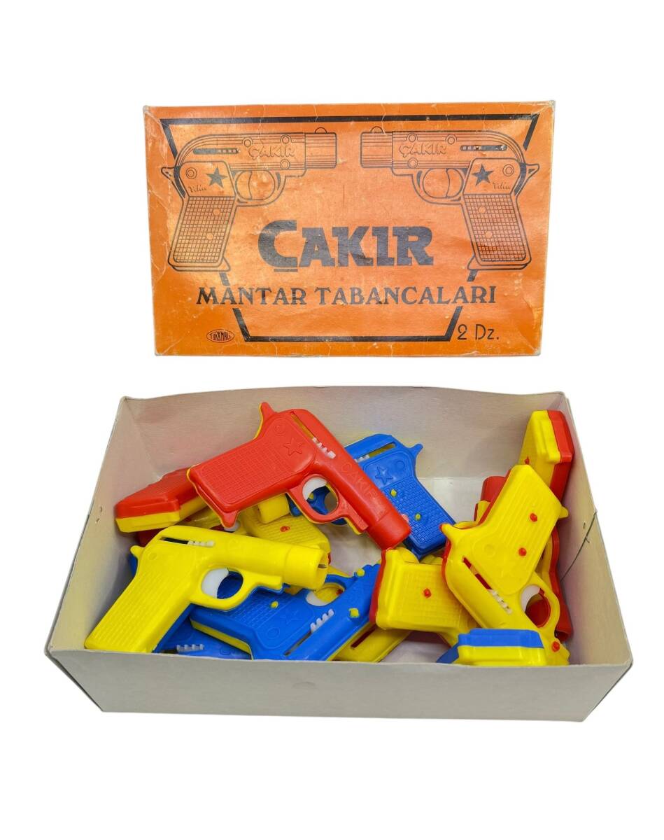 1990's Çakır Plâstik Mantar Tabancaları (Dolu Kutu) AOB5345 - 1