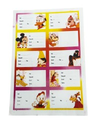 1990's Disney Okul Etiketi Sticker AKS2137 - Gökçekoleksiyon