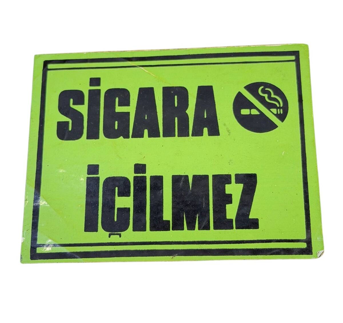 1990's Dükkan İçi ''Sigara İçilmez'' Sticker Çıkartma AKS1984 - 1
