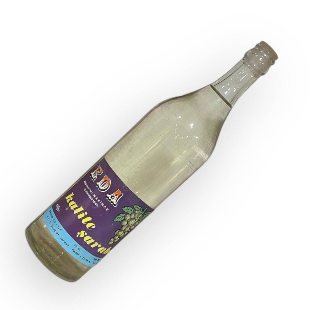 1990s Eda Kalite Şarabı 70cl Turhal / Tokat Dolu Şişe #AOB5128 - 1