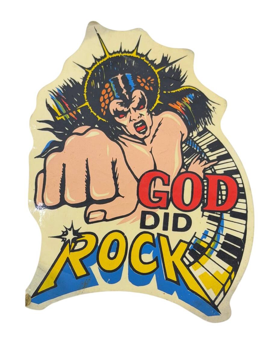 1990's God Did Rock Retro Sticker Çıkartma AKS2103 - 1