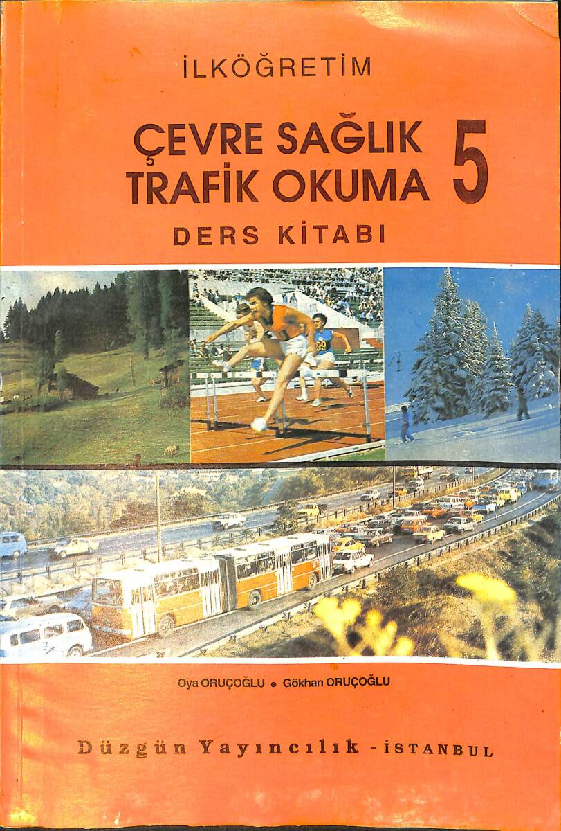1990's İlköğretim 5.Sınıf Çevre Sağlık Trafik Okuma Ders Kitabı NDR99931 - 4