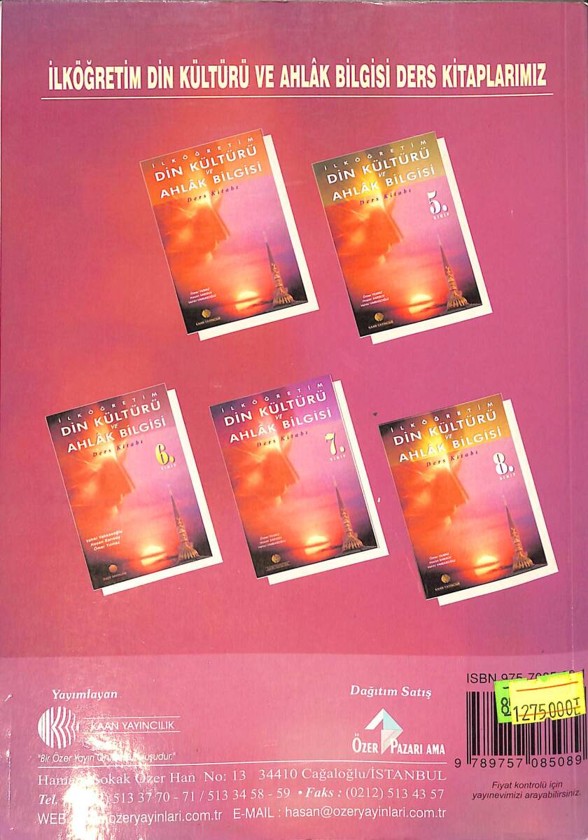 1990's İlköğretim 7.Sınıf Din Kültürü Ve Ahlâk Bilgisi Ders Kitabı NDR101199 - 2