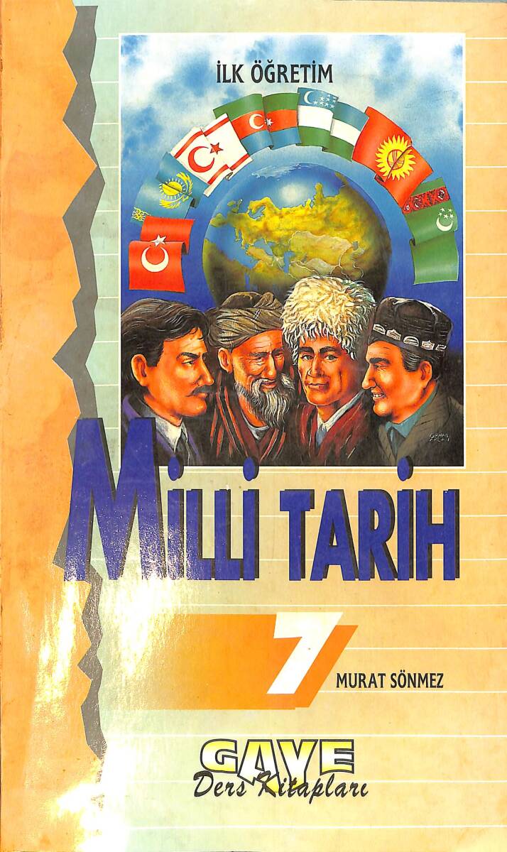 1990's İlköğretim 7.Sınıf Milli Tarih Ders Kitabı NDR99933 - 1