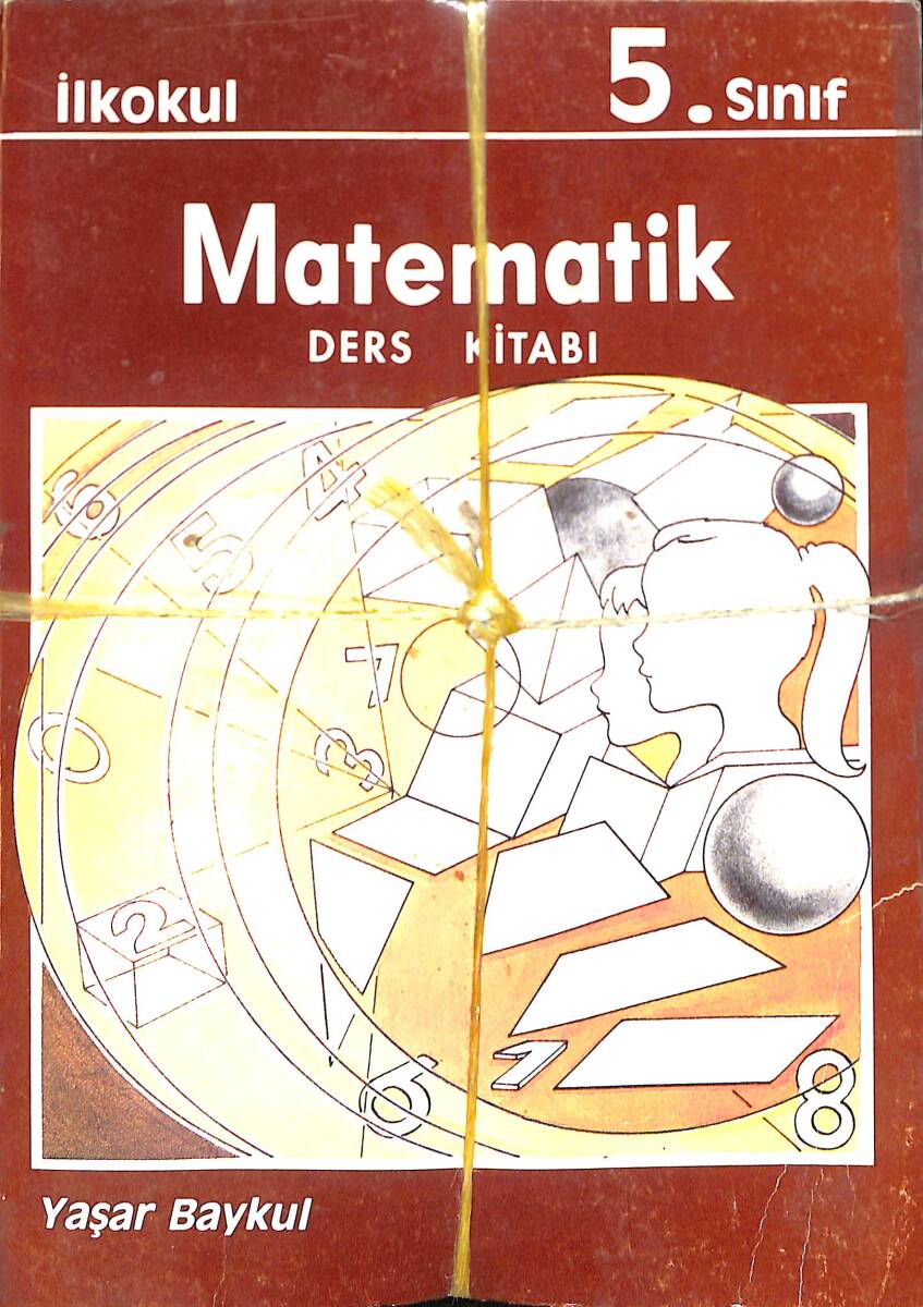 1990's İlkokul 1-2-3-4-5.Sınıflar Matematik Ders Kitapları Seti NDR99985 - 4