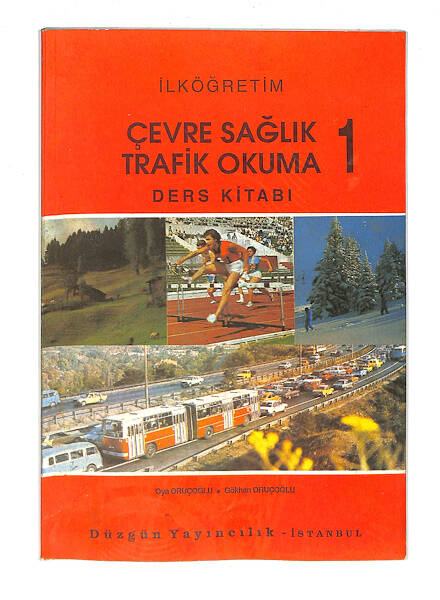 1990's İlkokul 1.Sınıf Çevre-Sağlık-Trafik Okuma Ders Kitabı NDR99827 - 1
