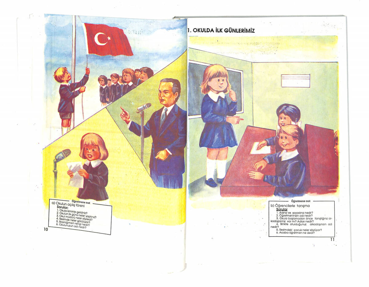 1990's İlkokul 1.Sınıf Güncel Hayat Bilgisi Ders Kitabı NDR99633 - 2
