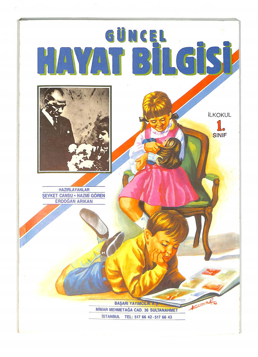 1990's İlkokul 1.Sınıf Güncel Hayat Bilgisi Ders Kitabı NDR99633 - 4