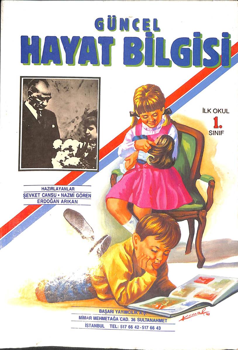 1990's İlkokul 1.Sınıf Güncel Hayat Bilgisi Ders Kitabı NDR99971 - 4