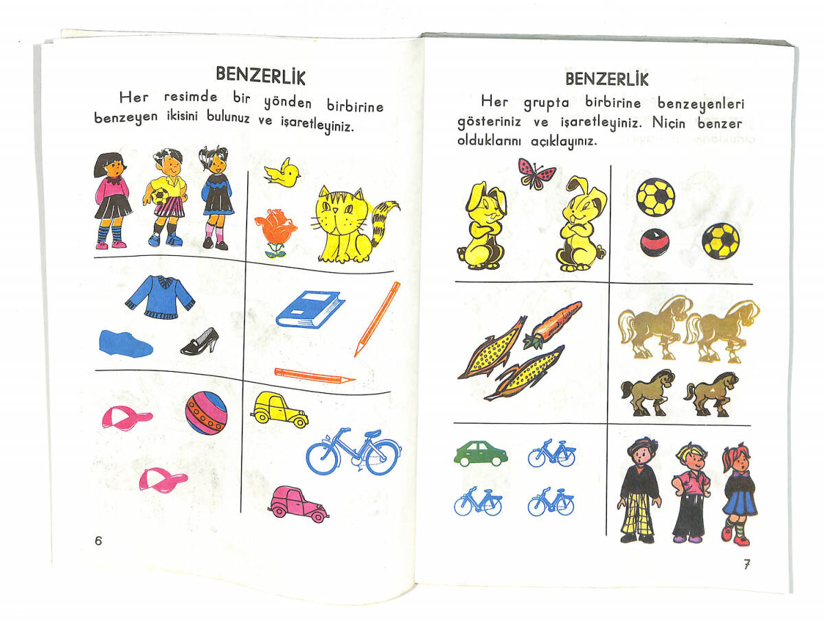 1990's İlkokul 1.Sınıf Matematik Ders Kitabı NDR99651 - 2