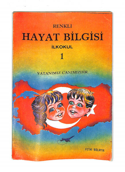 1990's İlkokul 1.Sınıf Renkli Hayat Bilgisi Ders Kitabı NDR99823 - 4