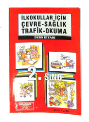 1990's İlkokul 2.Sınıf Çevre-Sağlık-Trafik Okuma Ders Kitabı NDR99638 - 4