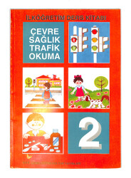 1990's İlkokul 2.Sınıf Çevre-Sağlık-Trafik Okuma Ders Kitabı NDR99831 - 1