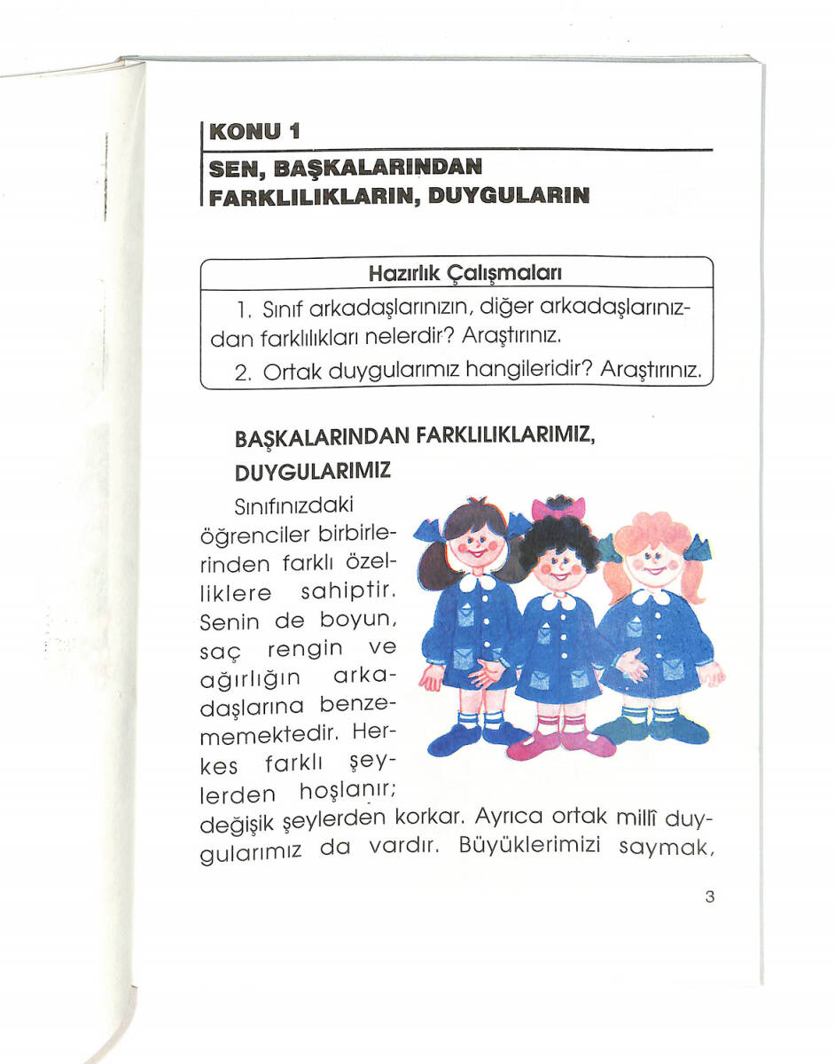 1990's İlkokul 2.Sınıf Çevre-Sağlık-Trafik Okuma Ders Kitabı NDR99831 - 2