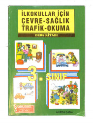 1990's İlkokul 3.Sınıf Çevre-Sağlık-Trafik-Koruma Ders Kitabı NDR99854 - 4