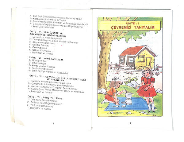 1990's İlkokul 3.Sınıf Hayat Bilgisi Ders Kitabı NDR99868 - 2