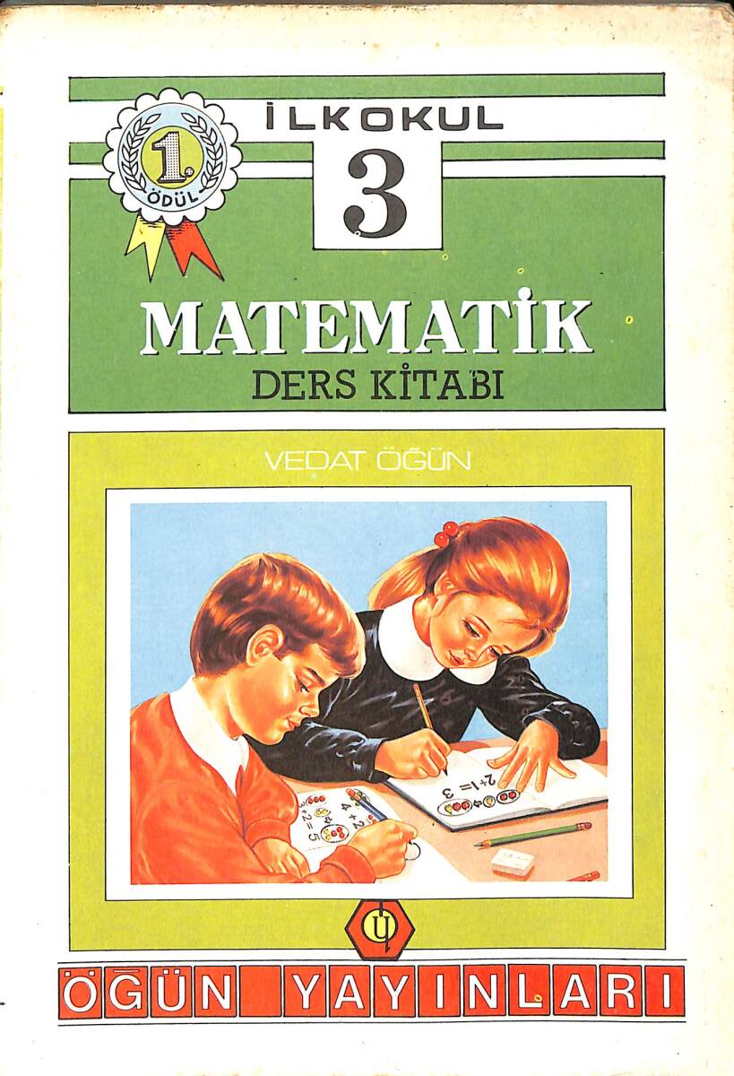 1990's İlkokul 3.Sınıf Matematik Ders Kitabı NDR99998 - 4
