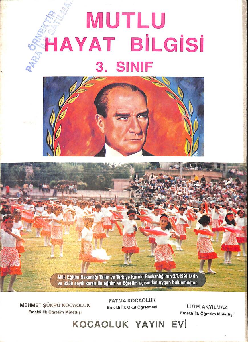 1990's İlkokul 3.Sınıf Mutlu Hayat Bilgisi Ders Kitabı NDR99886 - 1