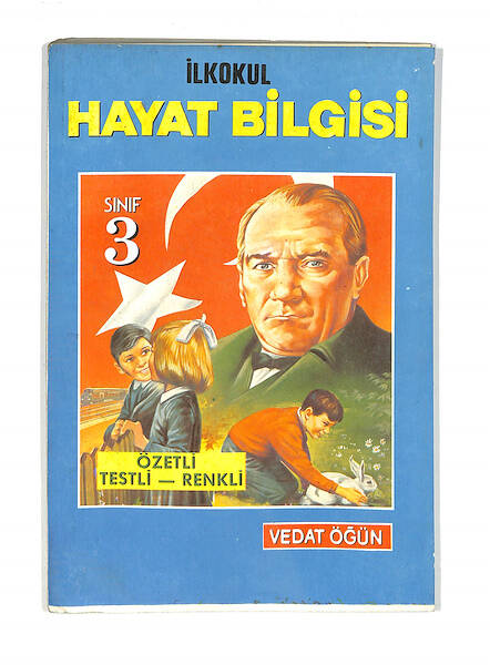 1990's İlkokul 3.Sınıf Özetli-Testli-Renkli Hayat Bilgisi Ders Kitabı NDR99835 - 1