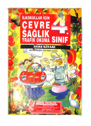 1990's İlkokul 4.Sınıf Çevre-Sağlık-Trafik-Okuma Ders Kitabı NDR99871 - 4