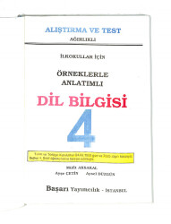 1990's İlkokul 4.Sınıf Dil Bilgisi Ders Kitabı NDR99677 - 2