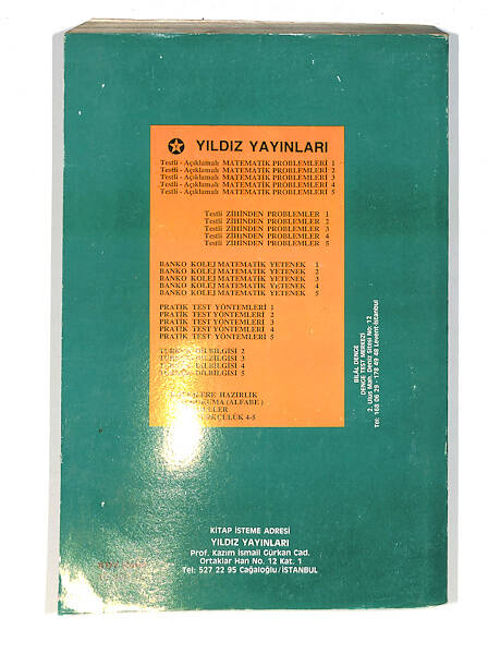 1990's İlkokul 5.Sınıf Anadolu Liseleri Kolejlere Hazırlık Kitabı NDR99703 - 3