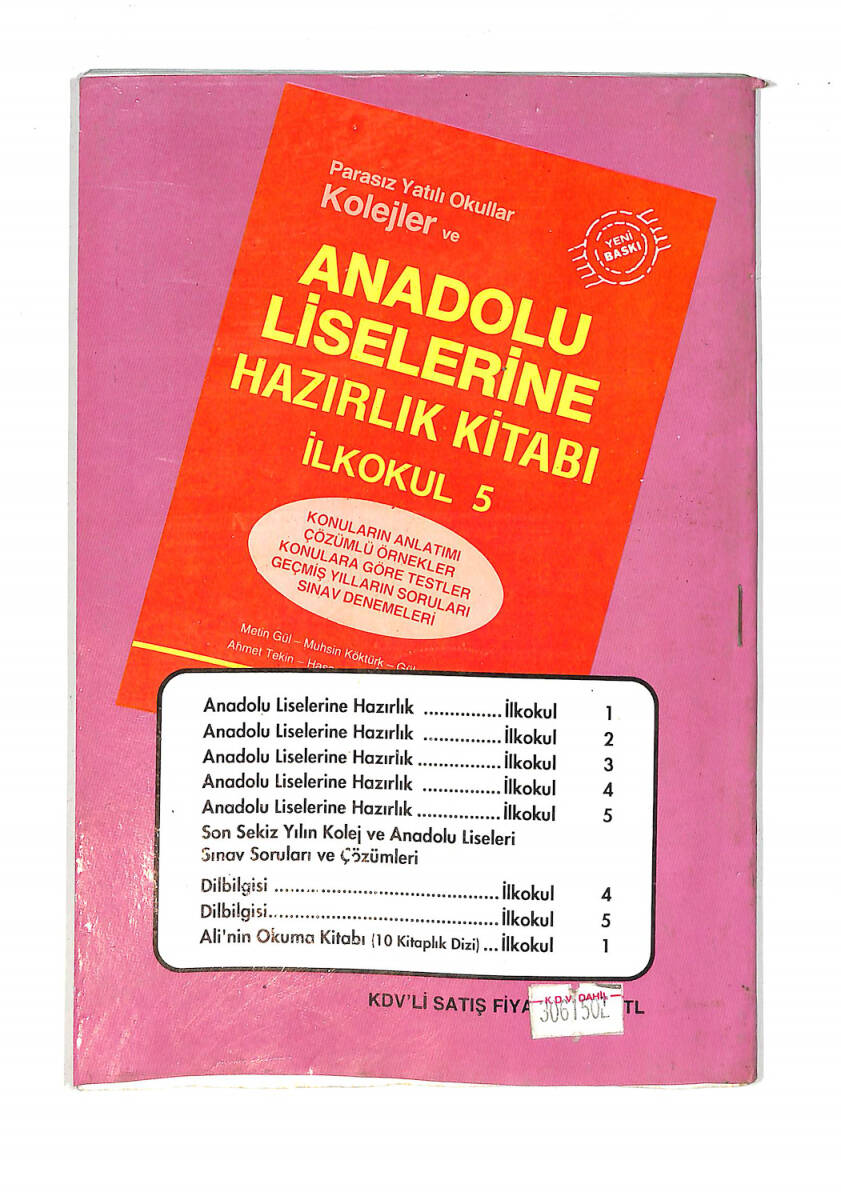 1990's İlkokul 5.Sınıf Çevre-Sağlık-Trafik-Okuma Ders Kitabı NDR99856 - 3