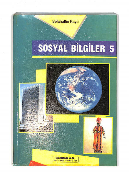 1990's İlkokul 5.Sınıf Sosyal Bilgiler Ders Kitabı NDR99692 - 1