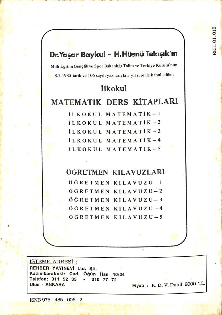 1990's İlkokul 5.Sınıf Türkçe Ders Kitabı NDR99994 - 3