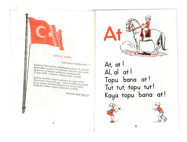 1990's İlkokul İlkokuma Alfabe Kitabı NDR99848 - 2