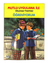 1990's İlkokul Mutlu Uygulama İle Okumayı-Yazmayı Öğreniyorum Ders Kitabı NDR99652 - 1
