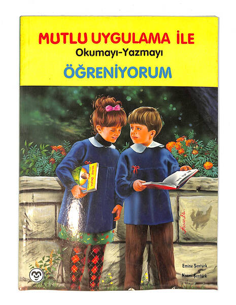 1990's İlkokul Mutlu Uygulama İle Okumayı-Yazmayı Öğreniyorum Ders Kitabı NDR99652 - 4