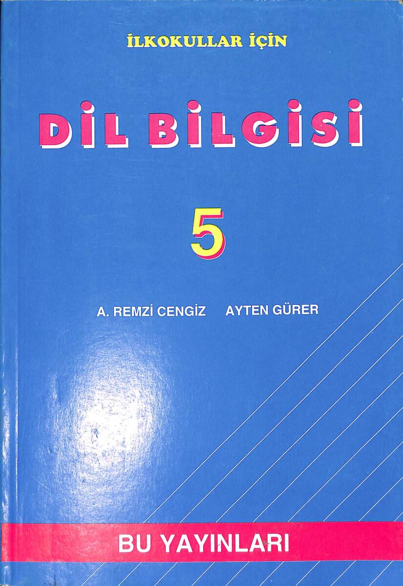 1990's İlkokullar İçin 5.Sınıf Dil Bilgisi Ders Kitabı NDR99973 - 1