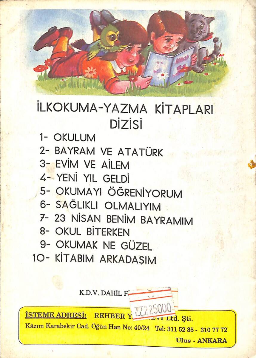 1990's İlkokuma-Yazma Dizisi 10 Kitabım Arkadaşım Sınıf 1 NDR100011 - 3