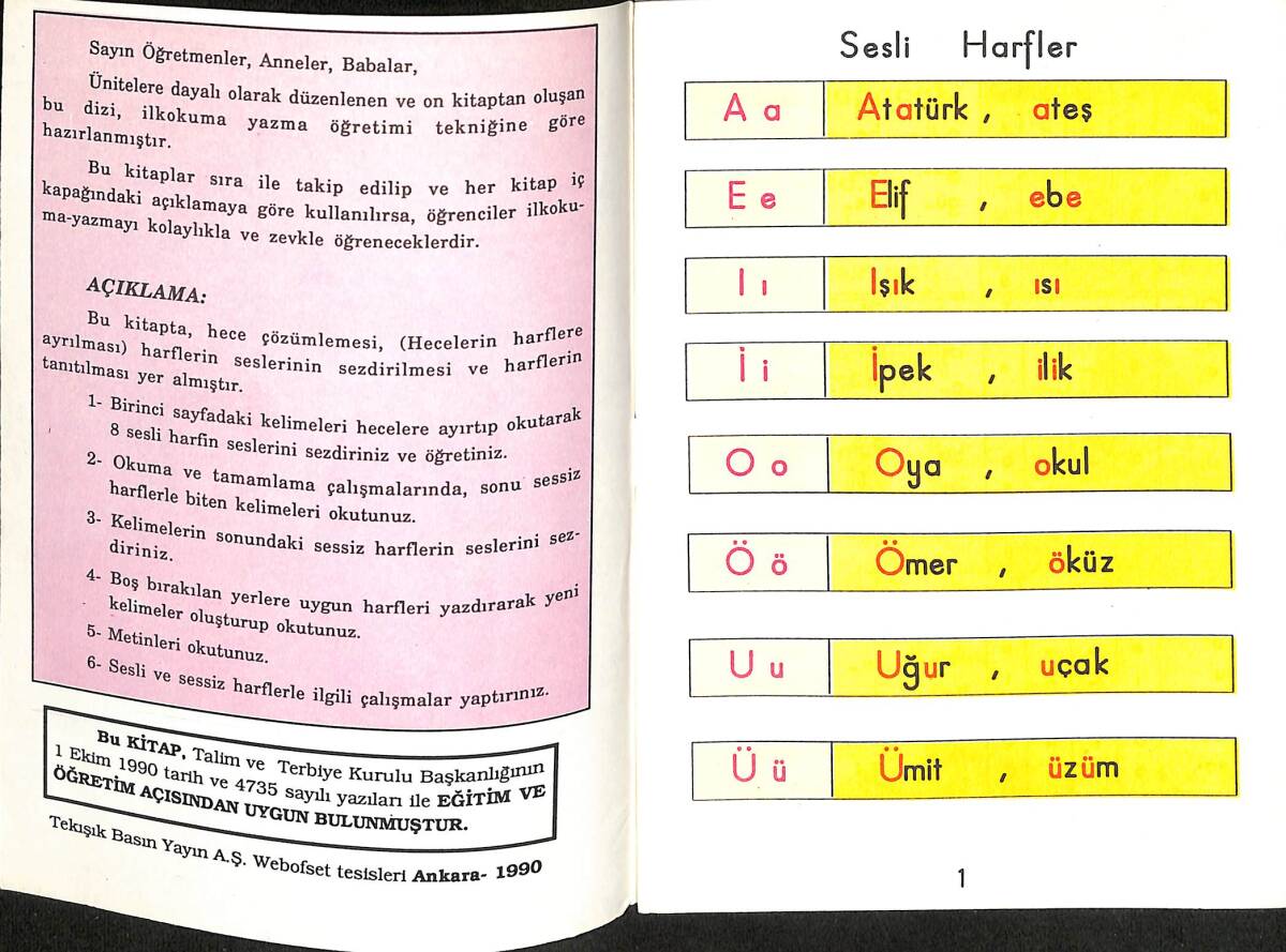 1990's İlkokuma-Yazma Dizisi 5 Okumayı Öğreniyorum Sınıf 1 NDR101155 - 2